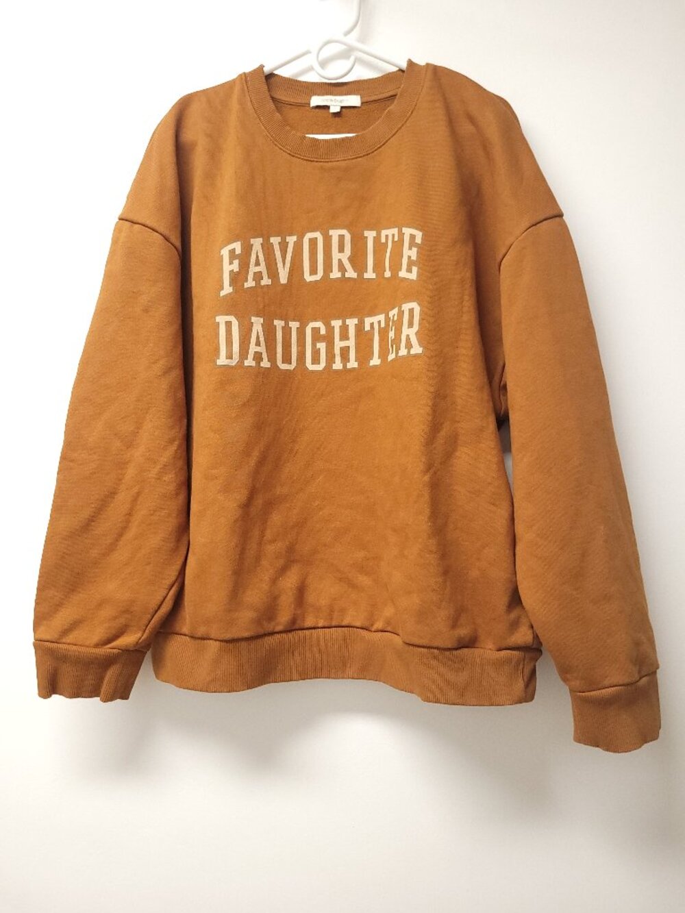 Favorite Daughter Crew Neck Long Sleeve Sweatshirt Size XL